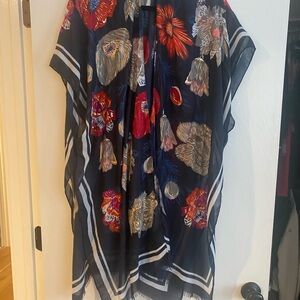 Woven Heart Multicolor Floral Kaftan